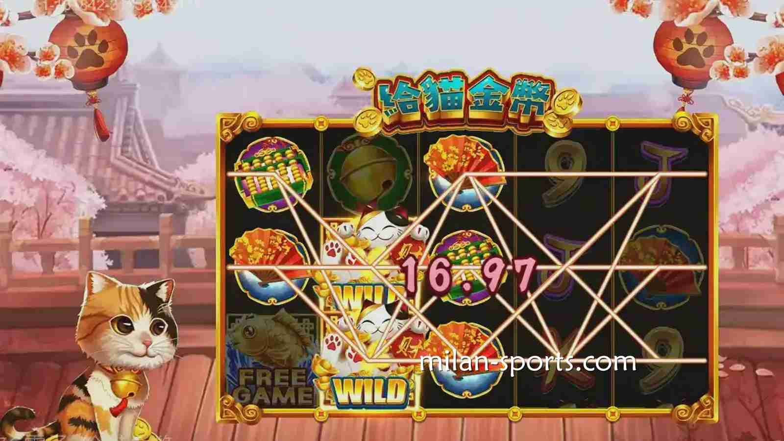 《给猫金币》游戏充满卡通风格与日系元素，在米乐体育极易上手